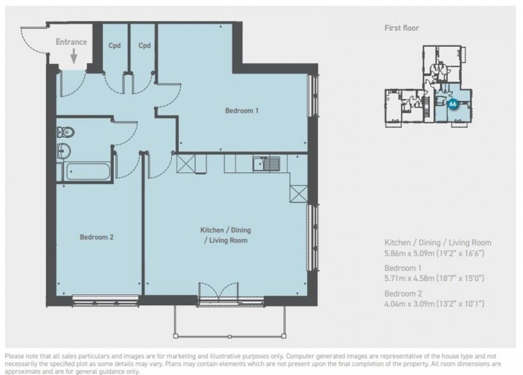 Floorplan for Sturt Farm, Haslemere, NEW BUILD