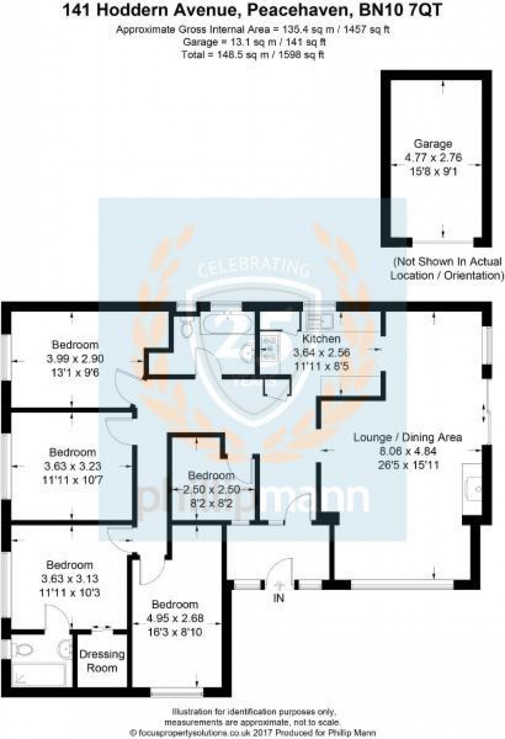 Floorplan for Hoddern Avenue, PEACEHAVEN