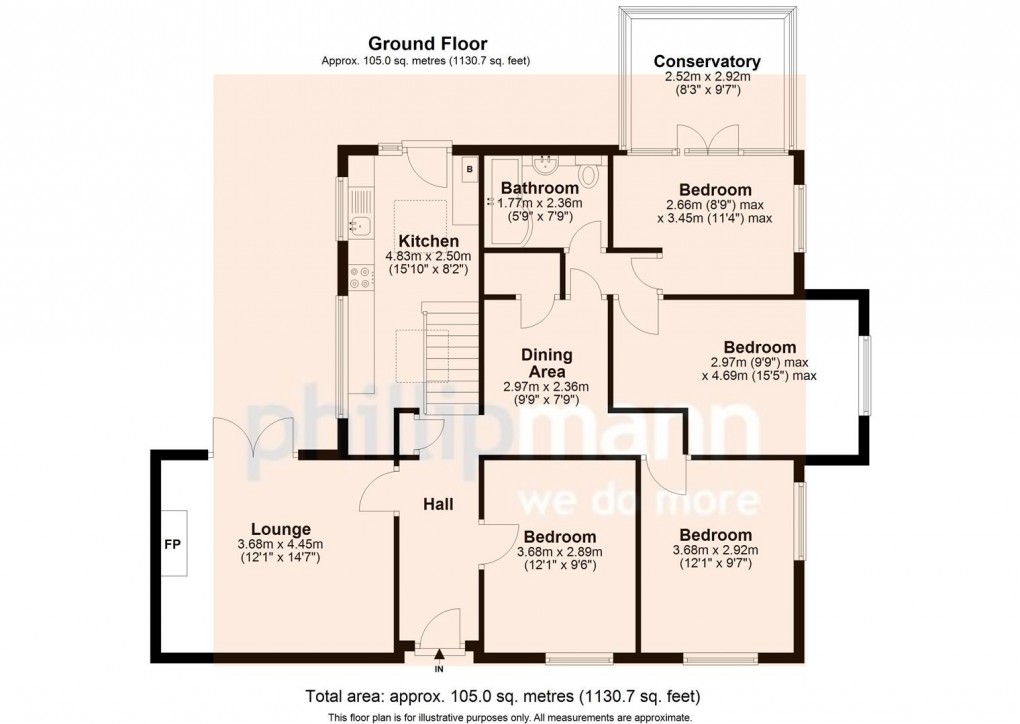 Floorplan for Wilmington Road, Newhaven