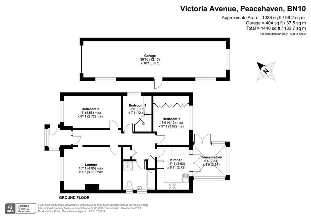 Floorplan for Victoria Avenue, Peacehaven