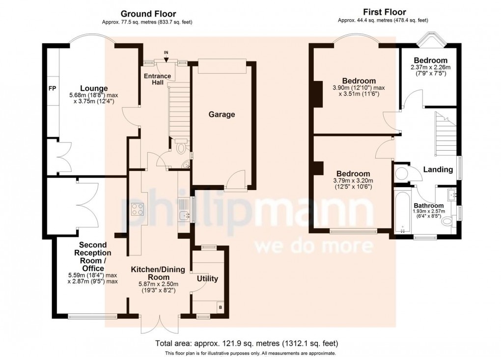 Floorplan for Grove Road, Seaford