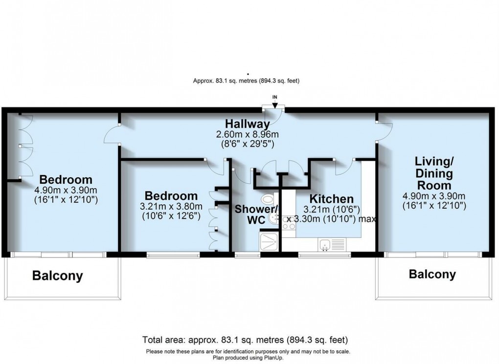 Floorplan for Esplanade, Seaford