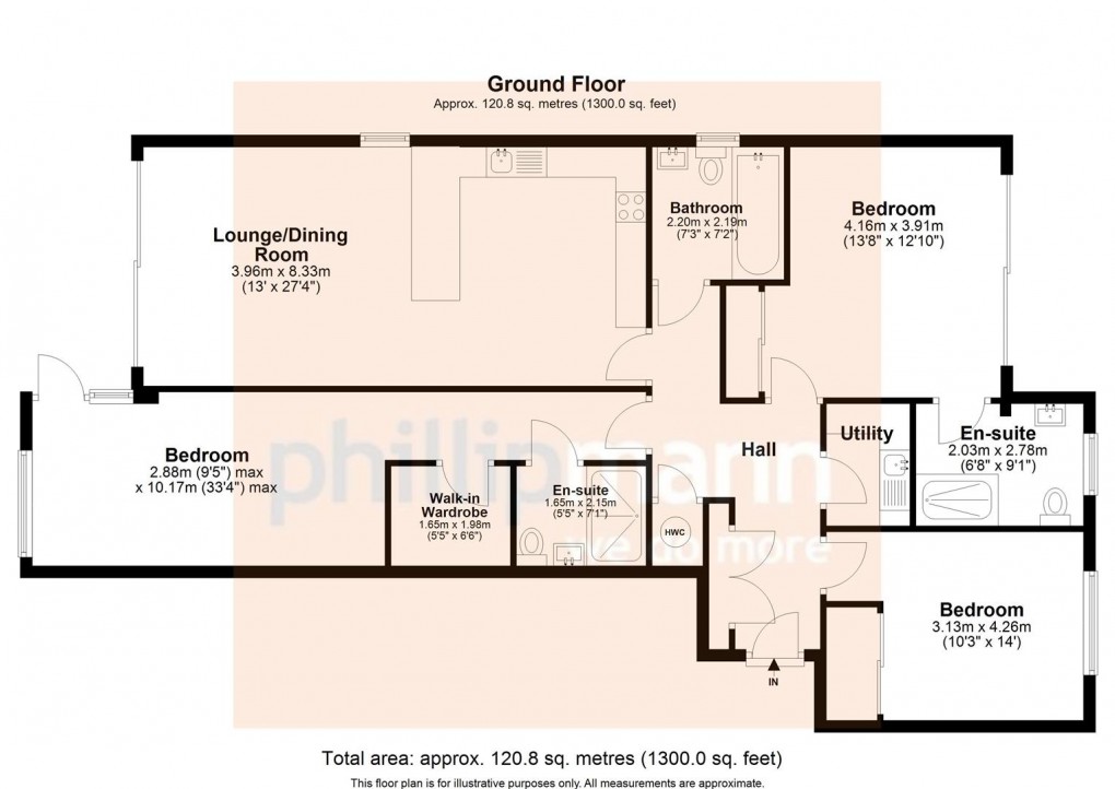 Floorplan for Waters Edge, Claremont Road, Seaford