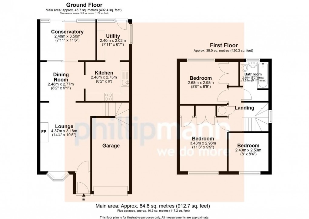 Floorplan for The Covers, Seaford