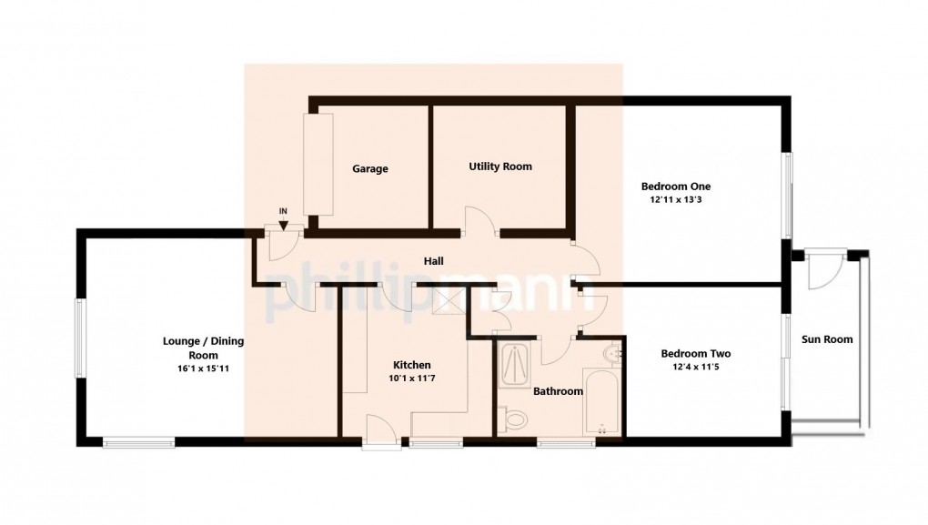 Floorplan for Phyllis Avenue, Peacehaven