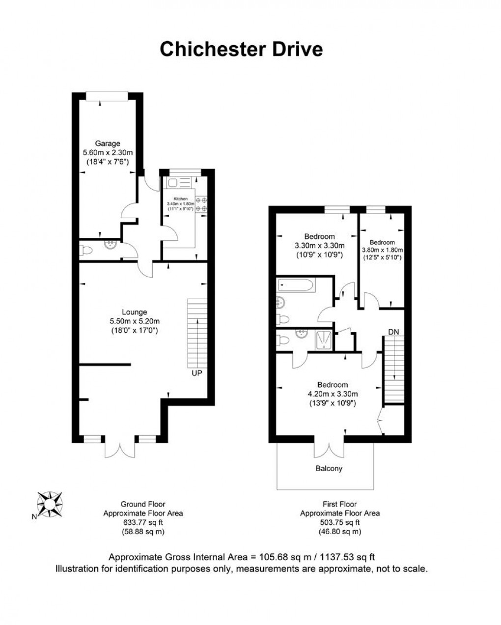 Floorplan for Chichester Drive East, Saltdean, Brighton