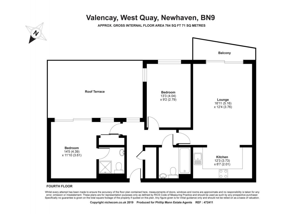 Floorplan for West Quay, Newhaven