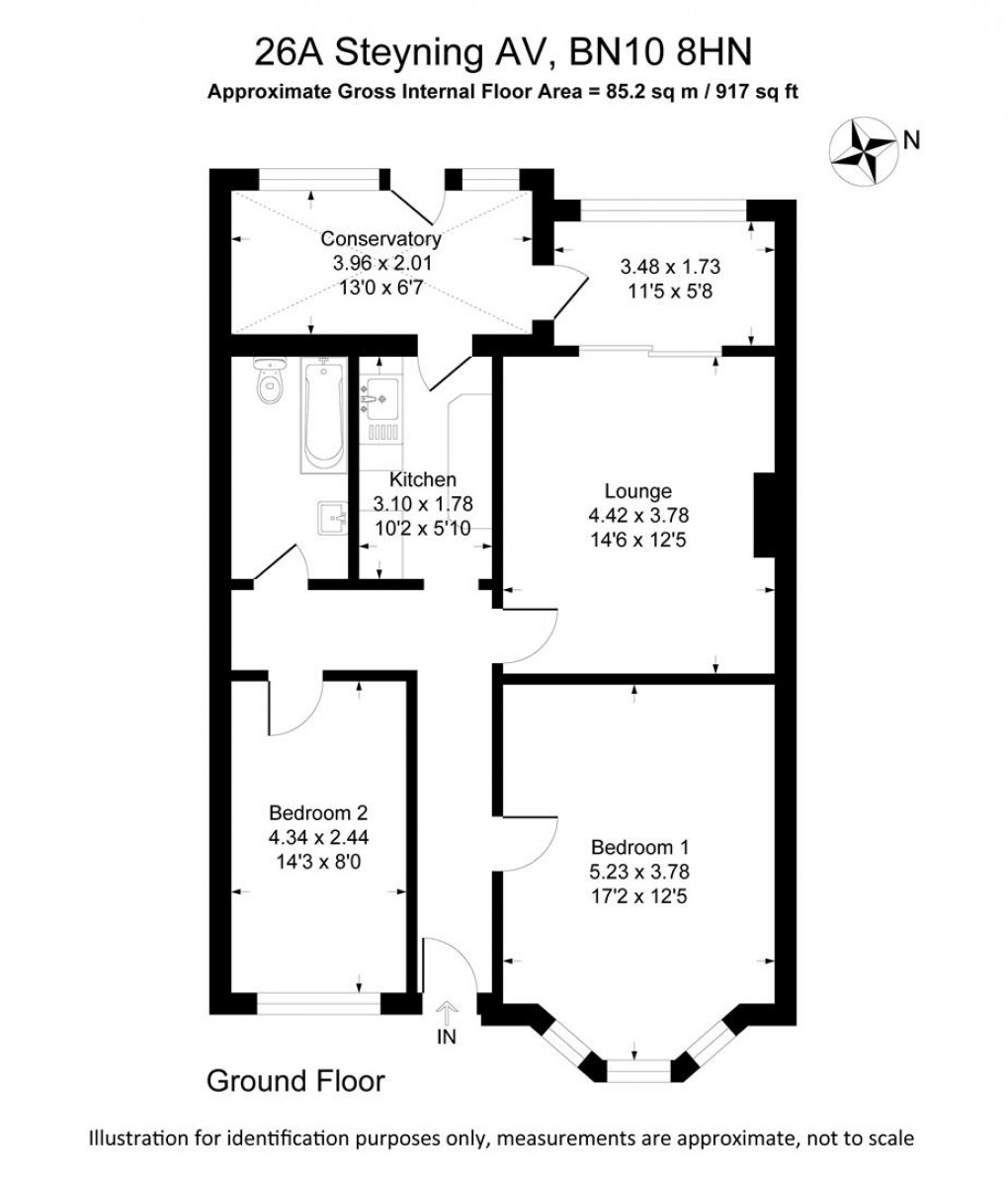 Floorplan for Steyning Avenue, Peacehaven