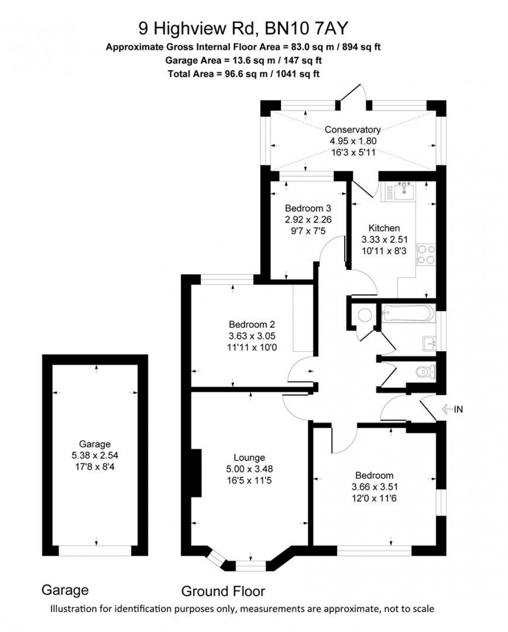 Floorplan for Highview Road, Telscombe Cliffs