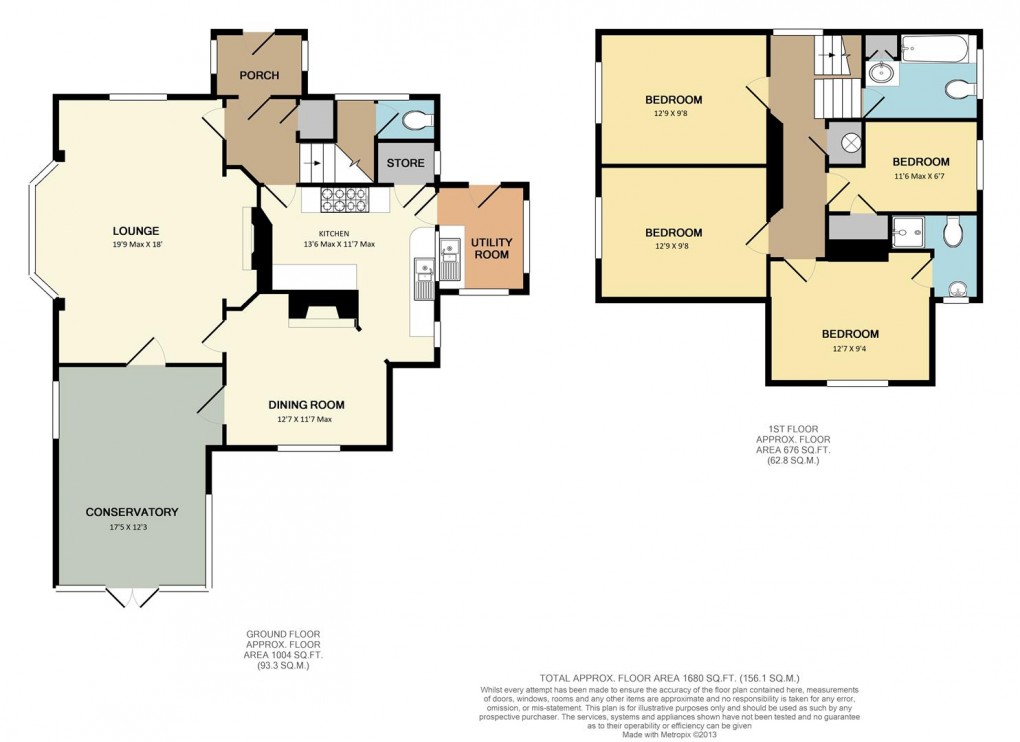 Floorplan for Keymer Avenue, Peacehaven