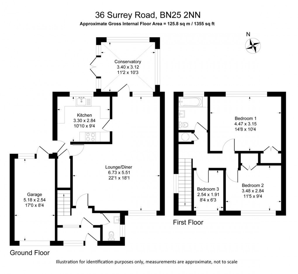 Floorplan for Surrey Road, SEAFORD