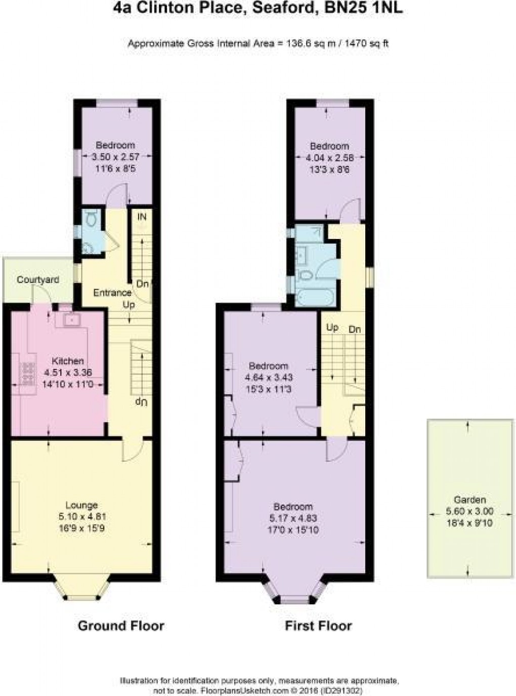 Floorplan for Clinton Place, Seaford