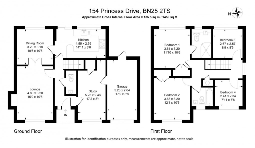 Floorplan for Princess Drive, Seaford