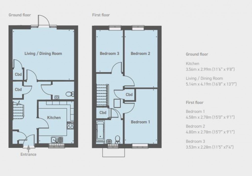 Floorplan for Deepcut Bridge Road, Deepcut, Camberley