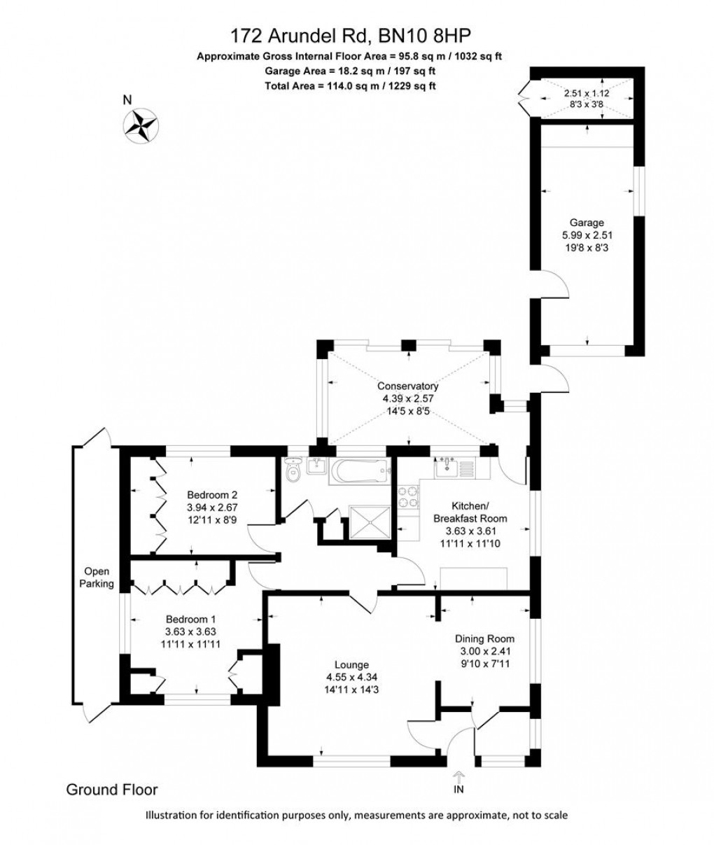 Floorplan for Arundel Road, Peacehaven