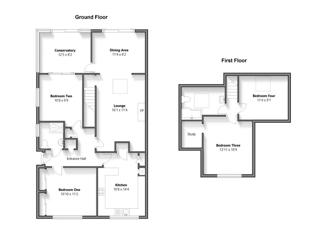 Floorplan for Sutton Avenue, Peacehaven