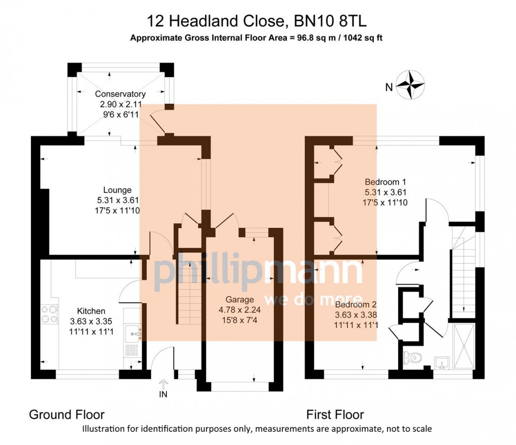 Floorplan for Headland Close, Peacehaven