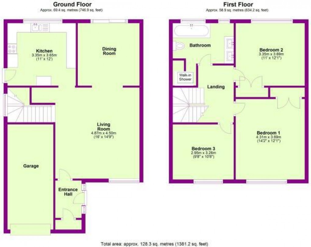 Floorplan for Barn Rise, Seaford