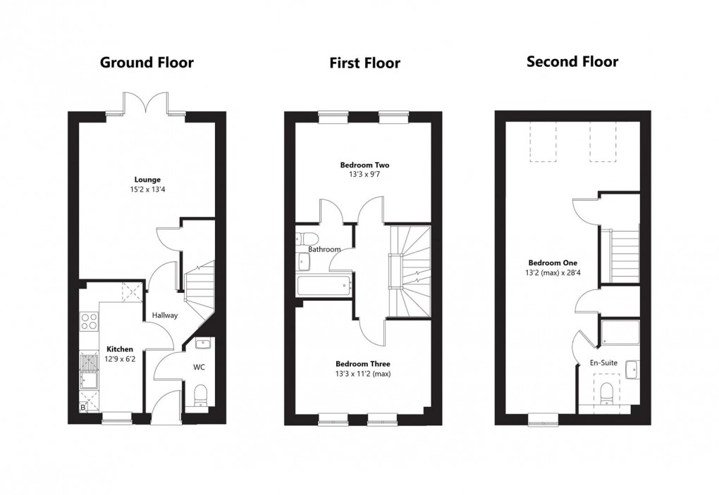 Floorplan for Starling Drive, Peacehaven