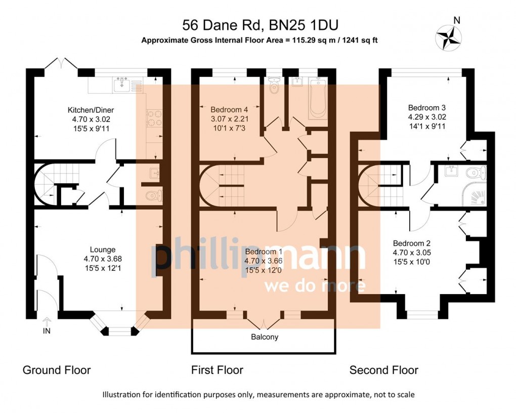 Floorplan for Dane Road, Seaford