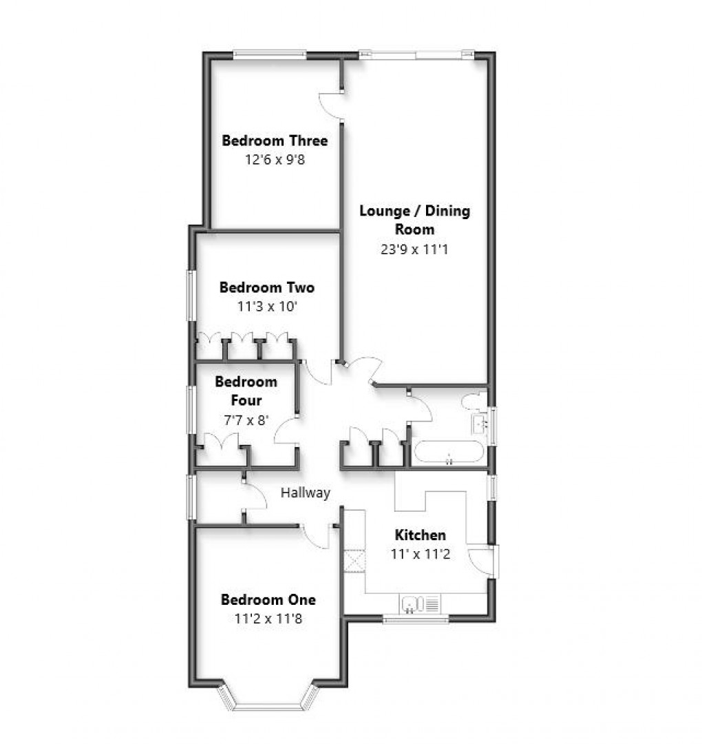 Floorplan for Chalkland Rise, Brighton