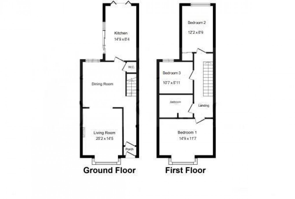 Floorplan for Newfield Road, Newhaven