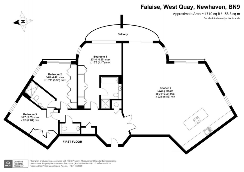 Floorplan for West Quay, Newhaven