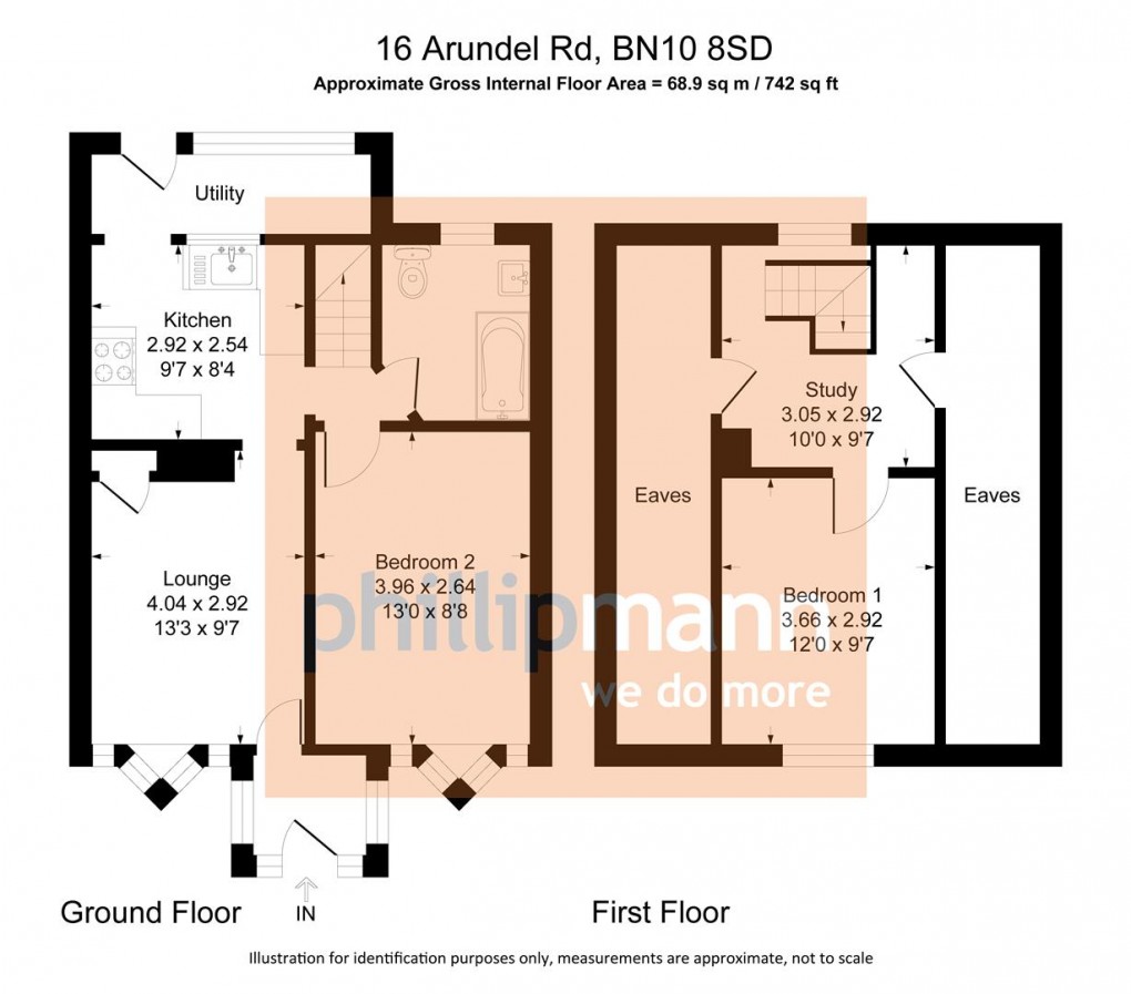 Floorplan for Arundel Road, Peacehaven