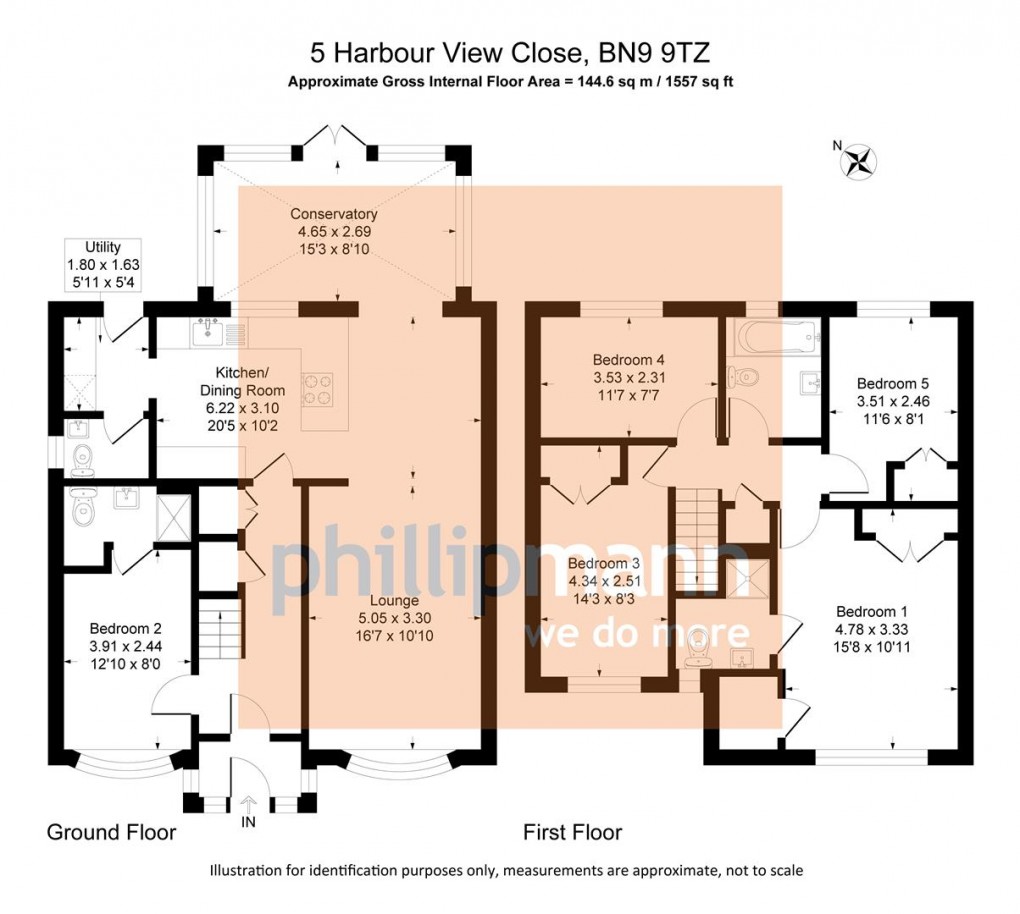 Floorplan for Harbour View Close, Newhaven