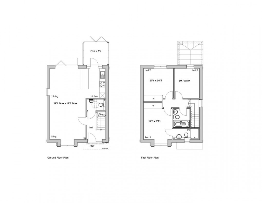 Floorplan for Violet Fields Close, Peacehaven