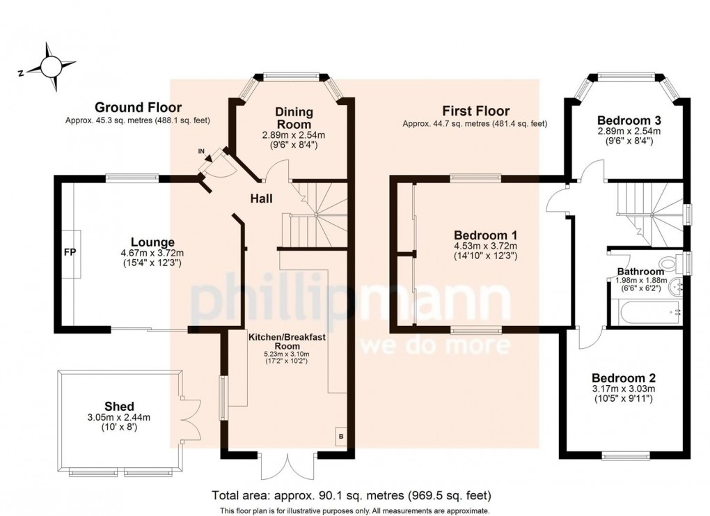 Floorplan for Bolney Avenue, PEACEHAVEN