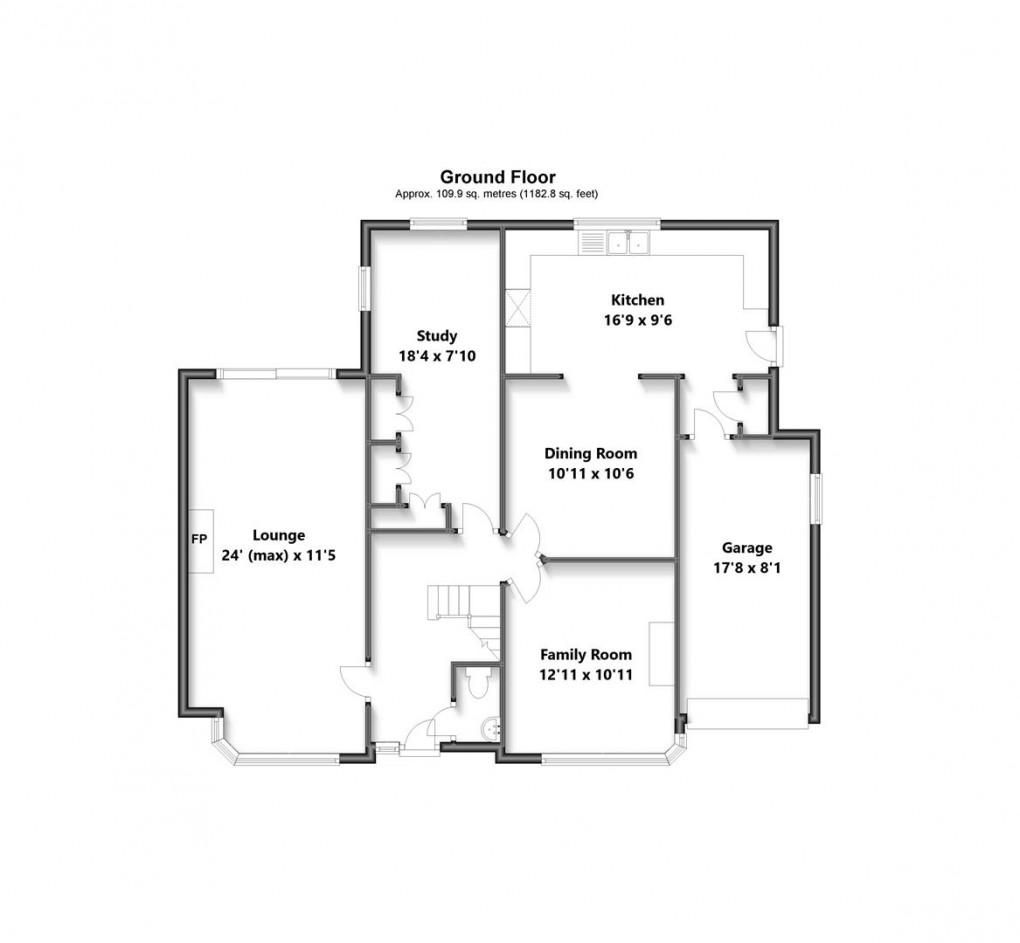 Floorplan for Cliff Gardens, Peacehaven