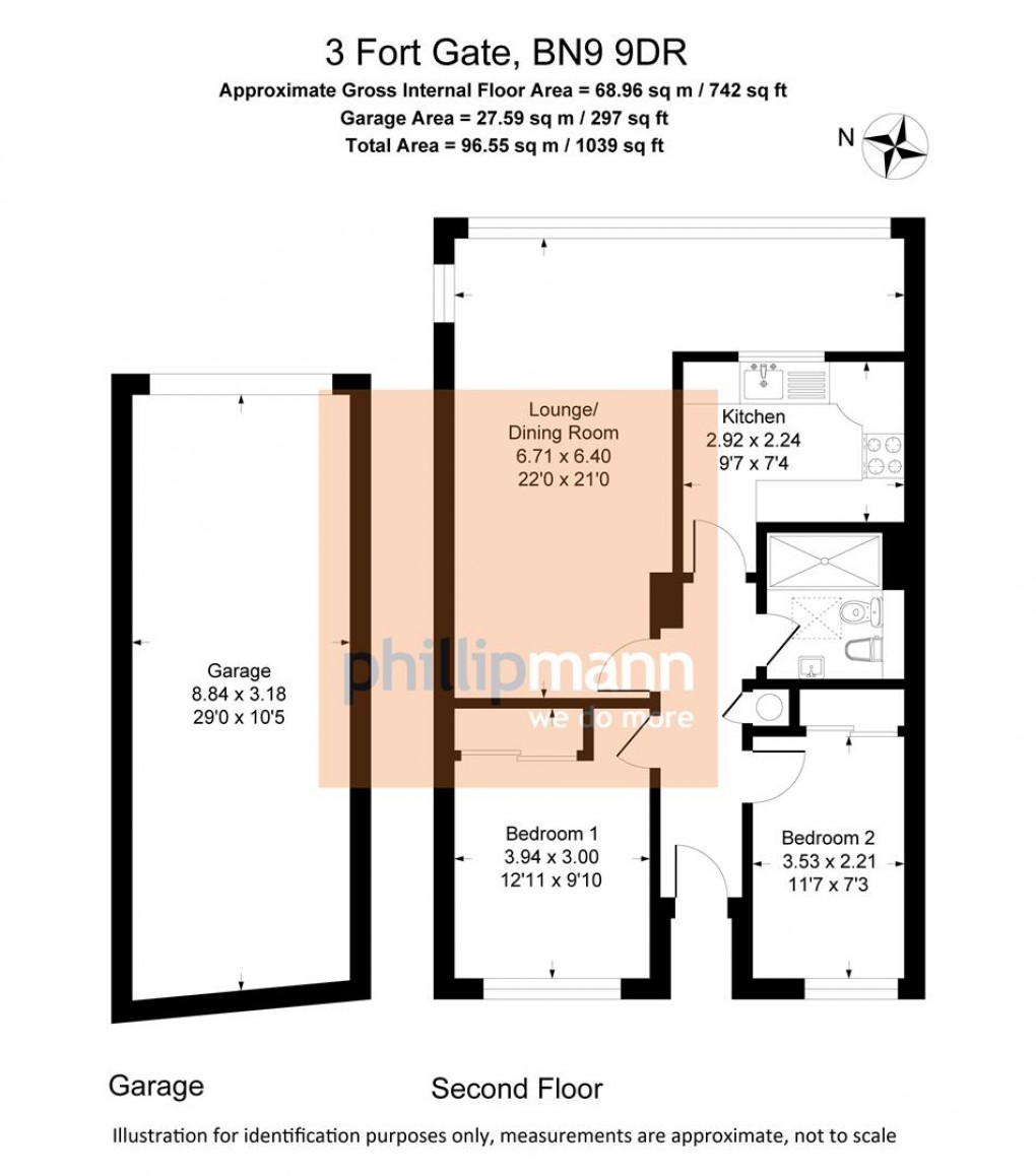 Floorplan for Fort Road, Newhaven