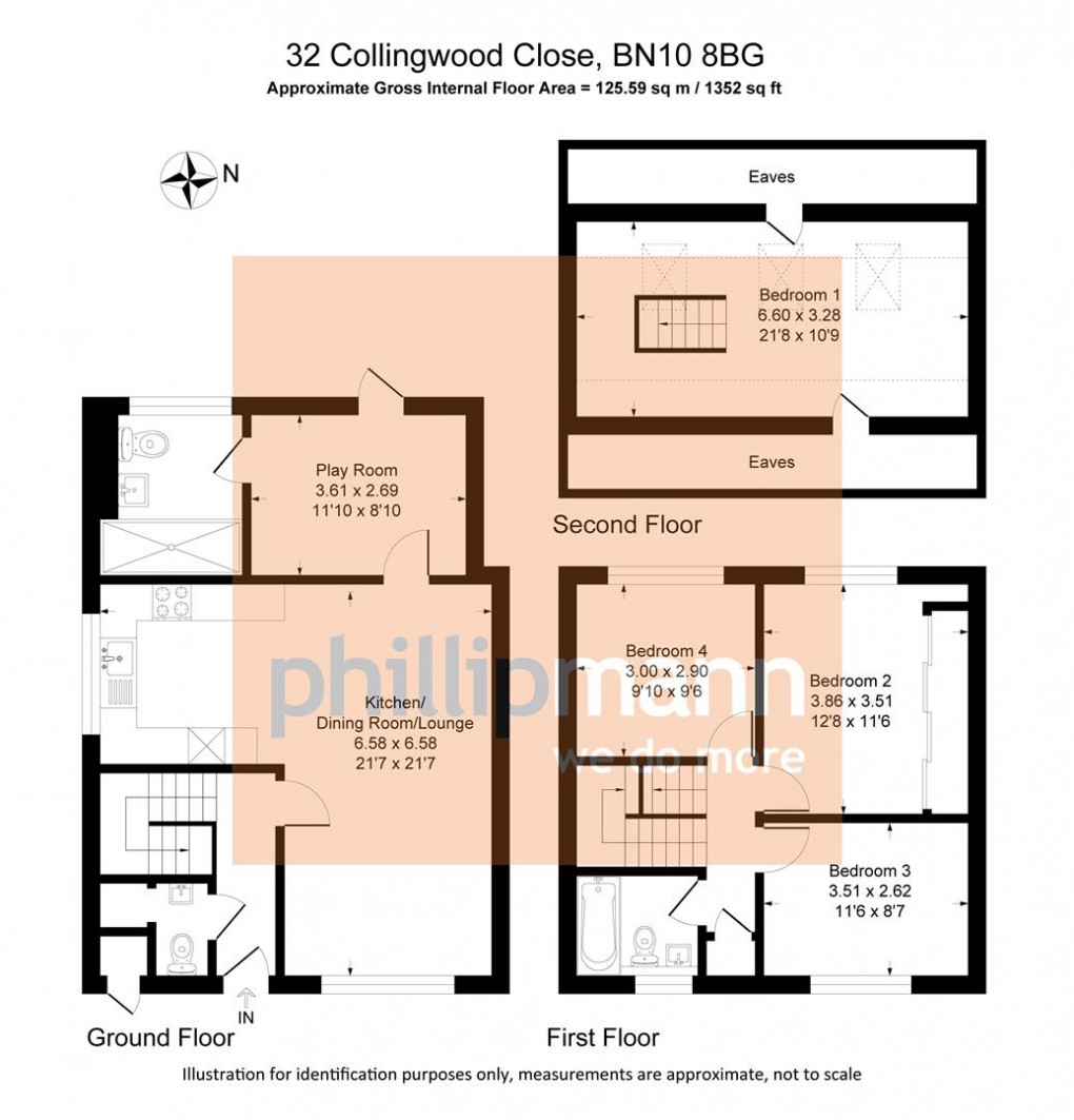 Floorplan for Collingwood Close, Peacehaven