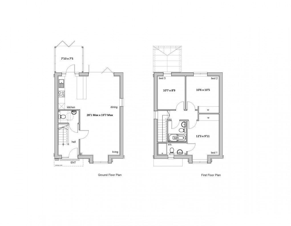 Floorplan for Violet Fields Close, Peacehaven