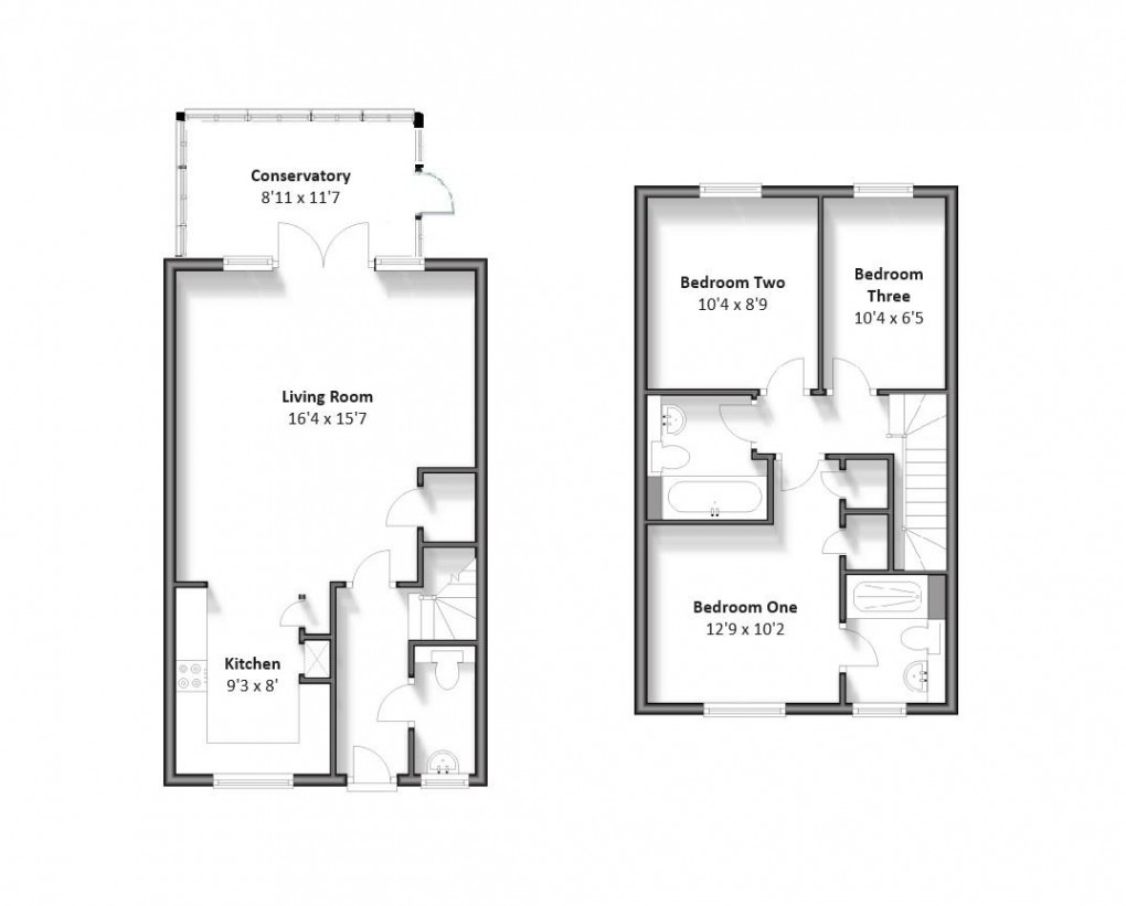 Floorplan for Gladys Avenue, Peacehaven