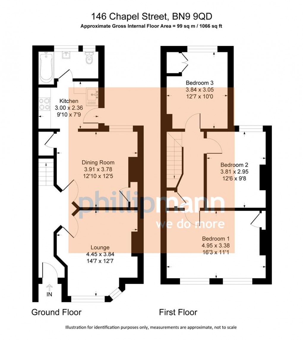 Floorplan for Chapel Street, Newhaven