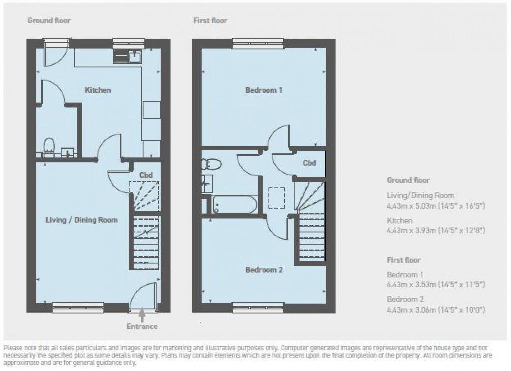 Floorplan for Allingham Place, Ovingdean, Brighton