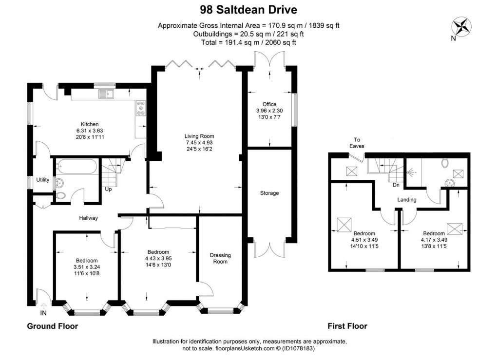 Floorplan for Saltdean Drive, Brighton