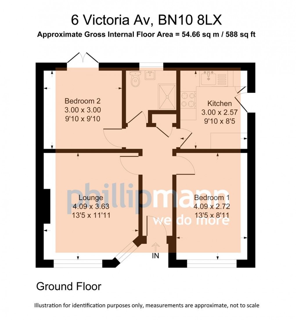 Floorplan for Victoria Avenue, Peacehaven