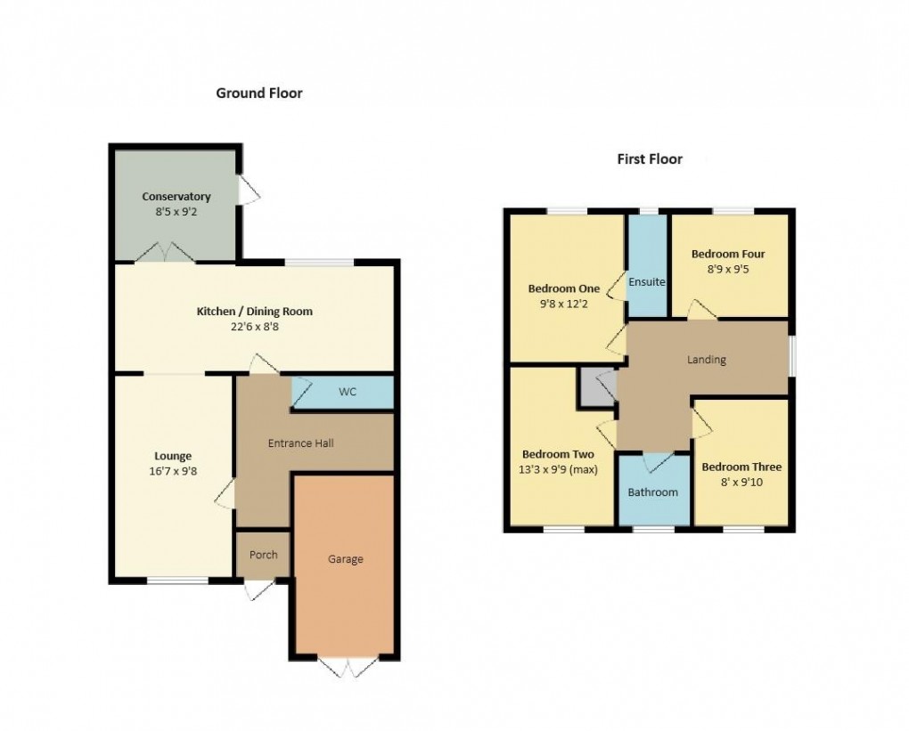 Floorplan for Abbey Close, Peacehaven