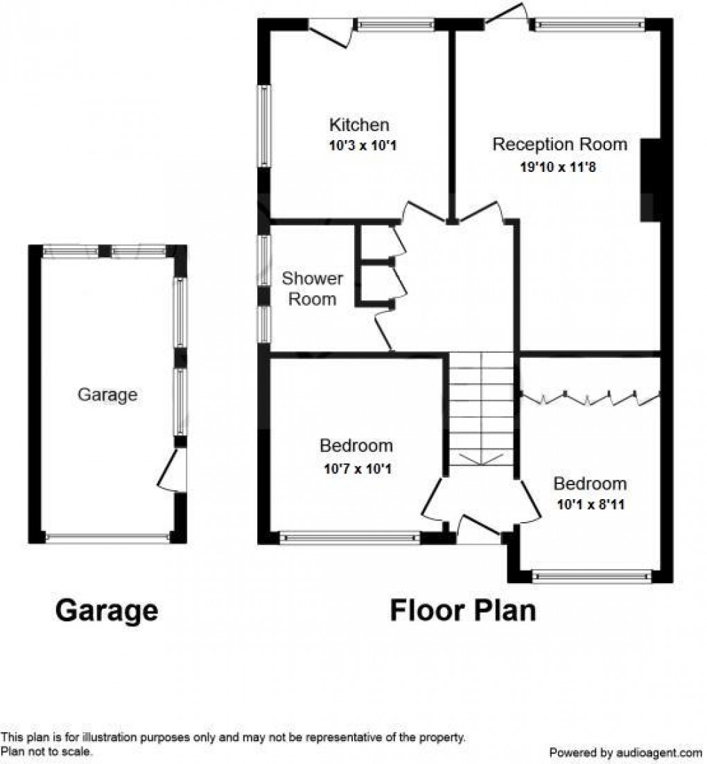 Floorplan for Valley Close, Newhaven