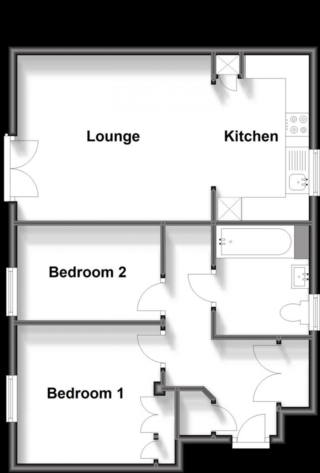 Floorplan for Skylark Avenue, Peacehaven