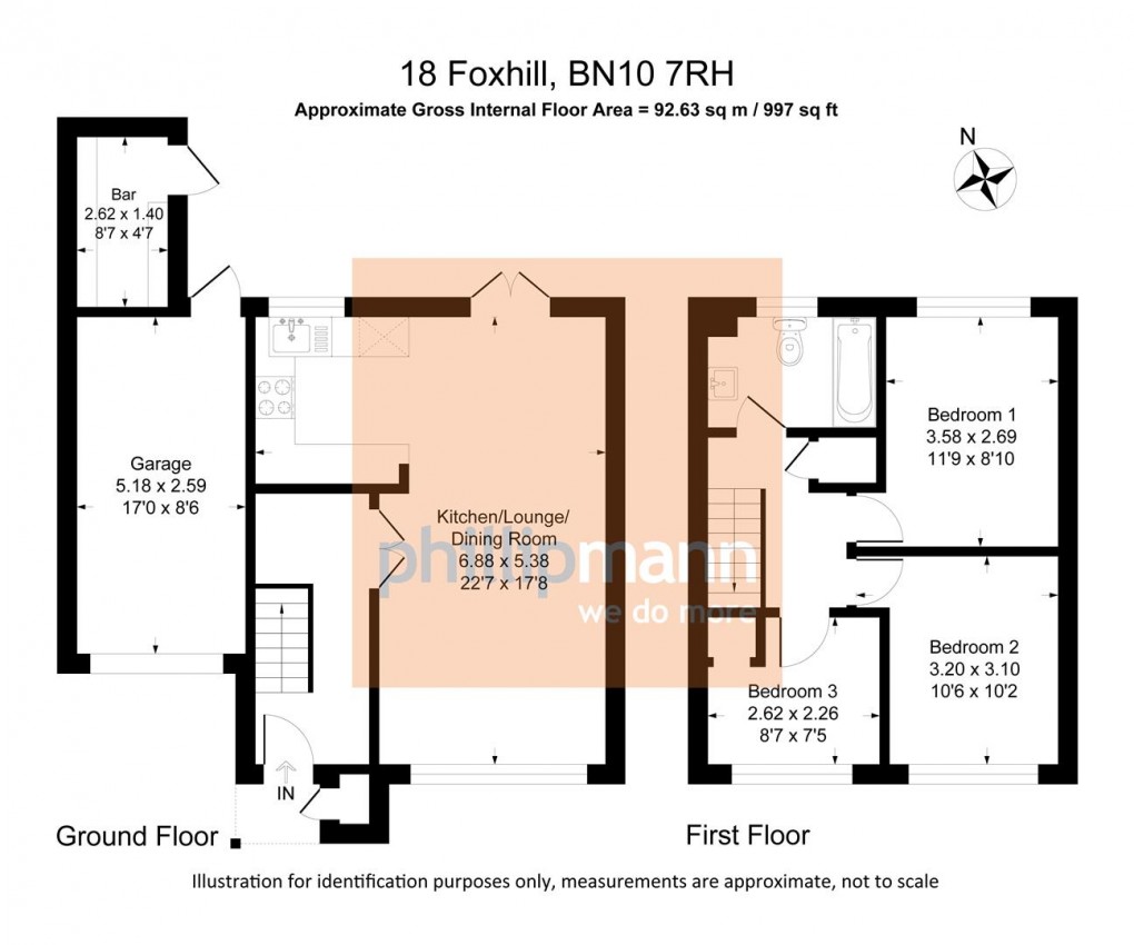 Floorplan for Foxhill, Peacehaven