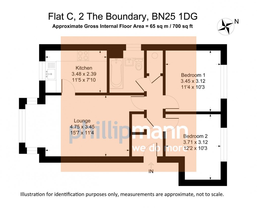 Floorplan for The Boundary, Seaford