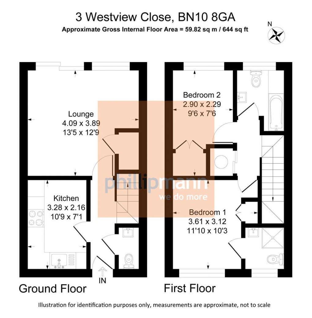 Floorplan for Westview Close, Peacehaven