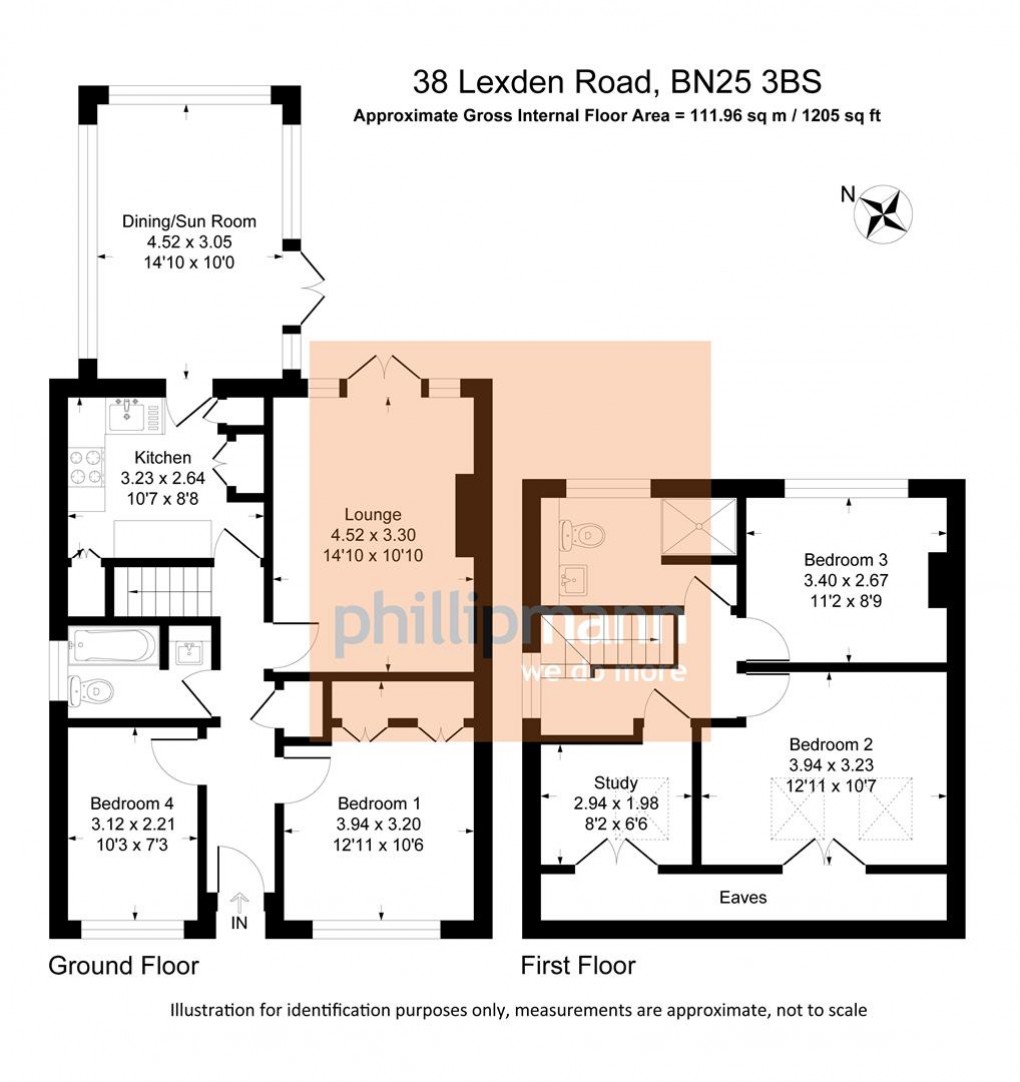 Floorplan for Lexden Road, Seaford