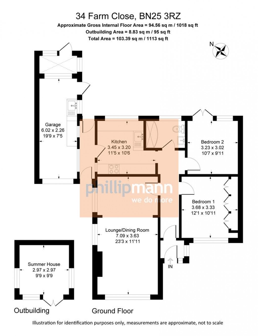 Floorplan for Farm Close, Seaford