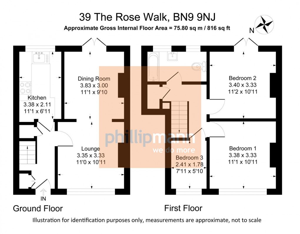 Floorplan for The Rose Walk, Newhaven