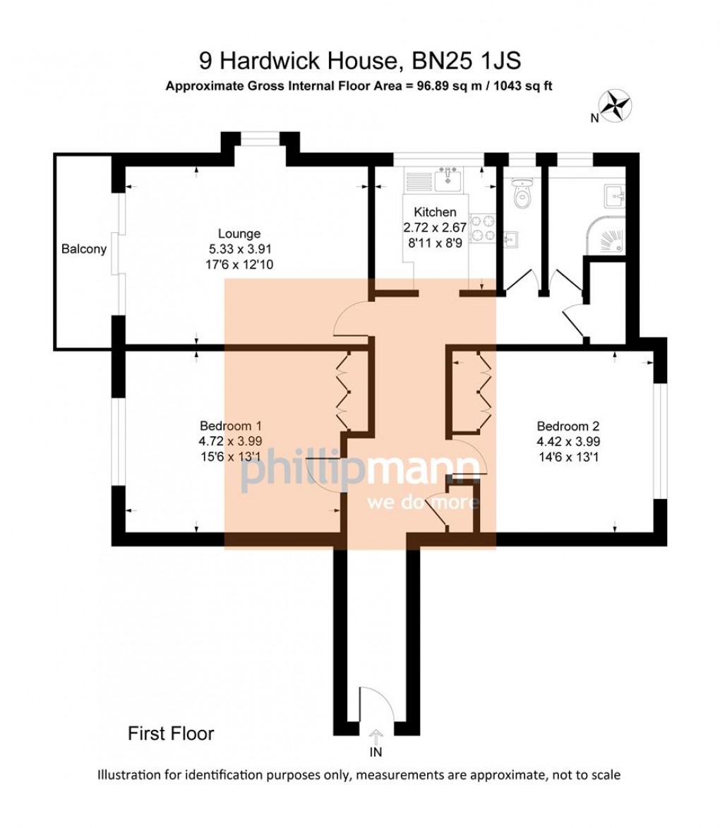 Floorplan for Esplanade, Seaford